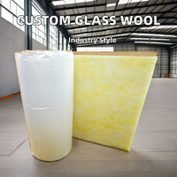 Rouleau de couverture isolante ignifuge de style design moderne 16kg-48kg laine de verre 50mm 100mm d'épaisseur matériau de construction fibre de verre