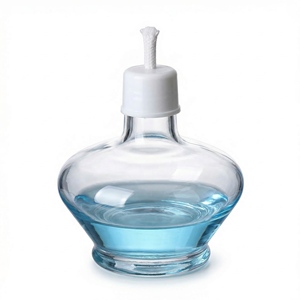 Lámpara de Alcohol de Vidrio Transparente con Mecha de Algodón Resistente, Tapa de Plástico Resistente al Calor, Suministros de Seguridad para Experimentos Científicos de Grado Laboratorio - Product Image 1