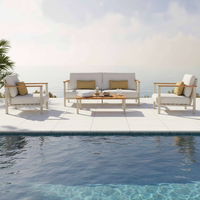 Neues Design Schönes Modernes Langlebiges Aluminium Garten-Sofa-Set Outdoor-Terrassenmöbel