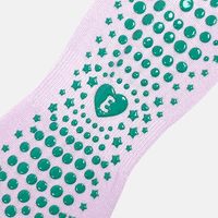 POPSOX Chaussettes de sport pour femmes en coton avec logo personnalisé, antidérapantes, respirantes, à séchage rapide, sans couture, Meias