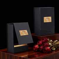 Scatola di Lusso Personalizzata per Profumo, Realizzata a Mano, in Cartone Rigido Verde e Nero, Confezione per Flacone di Profumo da 50ml