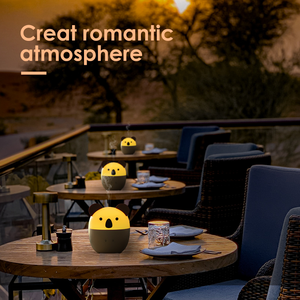 Penyebar Minyak Esensial Aromaterapi Ultrasonik Bayi, <span class=keywords><strong>Nebulizer</strong></span> Pelangi Mini USB 200Ml Bentuk Beruang Kartun Putih - Product Image 5