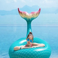 Summer beach pool party loisirs mer bonne nager cercle gonflable sirène anneau de natation adapté pour adultes et enfants