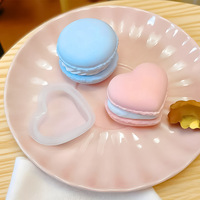 Moule à macarons rond super mignon en forme de cœur, moule en silicone pour biscuits et gâteaux de forme irrégulière, moule à sandwich chinois pour la décoration de la maison