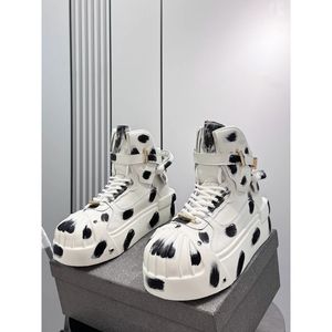Comercio Exterior Transfronterizo, Venta al por Mayor y al Detal, Nuevos Mocasines de Punta Puntiaguda Súper Populares, Zapatos Blancos de Caña Alta para Hombre, Parte Superior de Cuero Genuino - Product Image 4