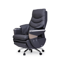 Chaise de patron électrique, chaise de bureau ventilée, chaise de grande classe en cuir de massage inclinable