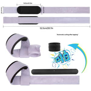 Correas de Muñeca para Levantamiento de Pesas, Antideslizantes, Autoblocantes, para Gimnasio, Asistencia en Levantamiento de Pesas, Barra de Dominadas, Entrenamiento de Fuerza - Product Image 3