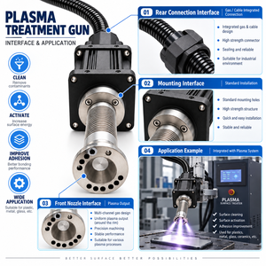 Industrielle Atmosphärische Plasmaspritzpistole mit Rotationsdüse für Präzise Oberflächenbehandlung und Aktivierung von Flaschen und Behältern - Product Image 4