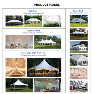 Tiendas egipcias Carpa Expo Feest A House Soporte de fuegos artificiales Gazebo de fuegos artificiales 3x3 Heavy Duty Transparente Gettent - Product Image 4