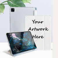 Étui magnétique personnalisé de haute qualité en TPU transparent et cuir pour iPad Pro 11 pouces (7e, 8e, 9e génération) et iPad Air 3 (10,2 pouces)