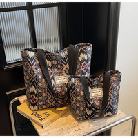Tas Tote Kanvas Grosir Wanita, Tas Selempang, Tas Belanja Resleting, Kapasitas Besar, Tas Kasual, Produsen Logo Kustom