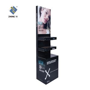 Rak Display kertas ritel kustom promosi gratis berdiri Lantai berdiri bergelombang tampilan karton Pop - Product Image 1