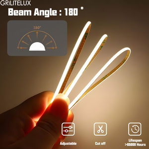 Bandes LED COB ultra-minces 3 mm 4 mm 5 mm 12V/24V RA90 Dimmables Ruban LED Flexible Bandes LED - Product Image 5