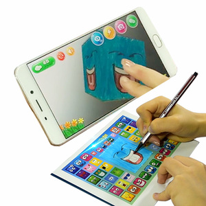 <span class=keywords><strong>Livre</strong></span> de peinture à colorier <span class=keywords><strong>3D</strong></span> 4D, carnet de coloriage interactif, éducatif, pour enfants - Product Image 1