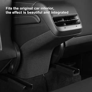 Protector Decorativo para el Reposapiés Trasero del Coche, Estilo Alcantara Italiano, para Tesla Model 3 Y 2017-2023 - Product Image 2