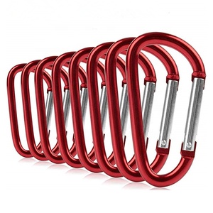 Mosquetón <span class=keywords><strong>de</strong></span> aluminio en forma <span class=keywords><strong>de</strong></span> D, regalo promocional, 6cm, mosquetón <span class=keywords><strong>de</strong></span> <span class=keywords><strong>escalada</strong></span> para llave - Product Image 2