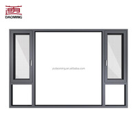 Fenêtre coulissante moderne en alliage d'aluminium avec moustiquaire en acier inoxydable, ouverture horizontale, certifiée Energy Star, pour salon et extérieur