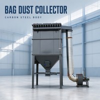 Collecteur de poussière industriel à jet pulsé en acier au carbone haute performance à nettoyage automatique, directement de l'usine
