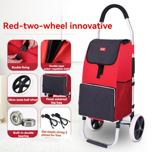 Conception personnalisée Logo gratuit Charge d'impression 50kg <span class=keywords><strong>Chariot</strong></span> <span class=keywords><strong>de</strong></span> supermarché pliable léger et robuste <span class=keywords><strong>Chariot</strong></span> d'épicerie pliable - Product Image 6