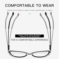 Kacamata Optik Anti Blue Light Unisex Bingkai Metal Motif Kotak-kotak Tahan Lama Fotokromik Model Cat Eye Fashionable Grosir