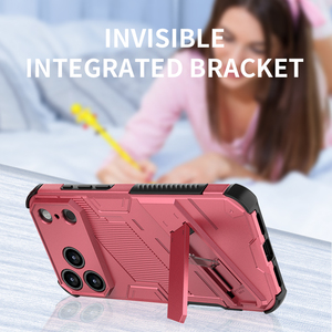 Funda de Lujo para Teléfono Móvil de TPU y PC para iPhone 17 Pro Max, Nueva Funda Protectora a la Moda con Soporte de Tira - Product Image 4