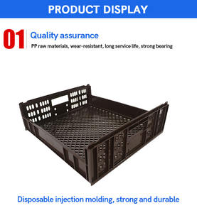 Hoge Kwaliteit Food Grade Stapelbare Geventileerde Mesh Plastic Kratten Mand Opslag Brood Bakkerij Trays - Product Image 3