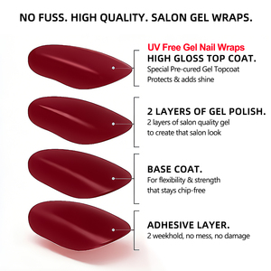 Colle <span class=keywords><strong>à</strong></span> <span class=keywords><strong>ongles</strong></span> pré-cureurisée de qualité salon, personnalisée OEM ODM, sans HEMA, sans lampe UV, vernis <span class=keywords><strong>à</strong></span> <span class=keywords><strong>ongles</strong></span> en gel, autocollants pour <span class=keywords><strong>ongles</strong></span>, enveloppes d'<span class=keywords><strong>ongles</strong></span> en gel sans UV - Product Image 2