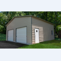 Garage en acier léger standard, rapide et fiable, préfabriqué, durable, multifonctionnel, abri pour voiture en acier léger, mini entrepôt