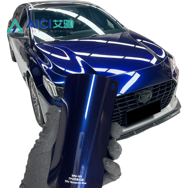TPU Vinyl Wrap Film Car TPU Material Tanzanite Blue Anti Scratch Anti Yellowing Self-Healing Paint Protection Film