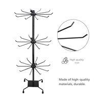 Support de présentation rotatif pour bijoux AURORA en métal, 70 cm de haut, amovible, à trois niveaux, design personnalisable, 100 % garanti
