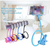 Tuyau multifonctionnel 360 ° flexible pliable sans secousse fil flexible en plastique pas cher support de téléphone portable