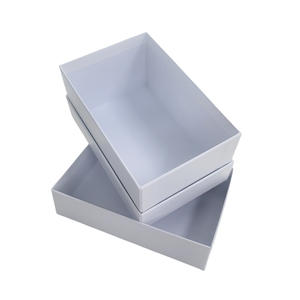 Tùy Chỉnh Sang Trọng Hai-Mảnh Nắp Và Dưới Đồng Bằng Màu Trắng Bảng Màu Xám Cứng Nhắc Hộp Giấy Cho Trà - Product Image 4