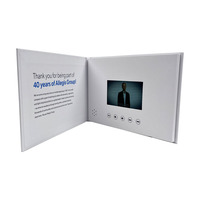 Brochure vidéo publicitaire professionnelle avec écran LCD 4,3'' 5'', cadeau, envoi postal, lecture automatique, design personnalisé