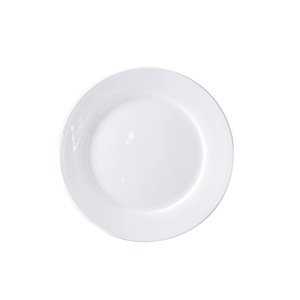 Assiettes rondes en porcelaine fine, blanches, pour steak, plates et peu profondes, pour servir des aliments, du café et du thé. - Product Image 5