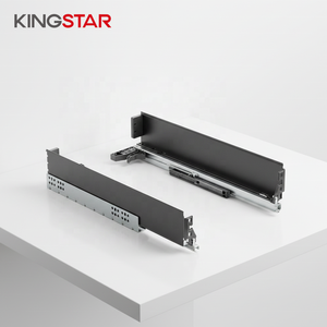Corredera Metálica Delgada KINGSTAR <span class=keywords><strong>de</strong></span> 1.5mm con Cierre Suave y Extensión Total, <span class=keywords><strong>de</strong></span> Fácil Instalación <span class=keywords><strong>para</strong></span> Gabinetes <span class=keywords><strong>de</strong></span> Cocina - Product Image 1