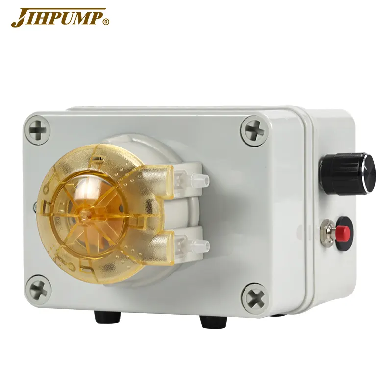Jihpump 24V 12V step motor kolay yükleme dozaj küçük sıvı dolum makinesi endüstriyel pompalar yüksek akış peristaltik pompa