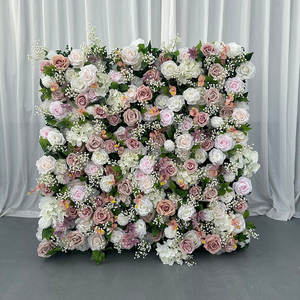 Romántico Roll up Faux Baby's Breath Wall Telón de fondo para boda Pasillo y decoración de mesa Sweetheart - Product Image 5