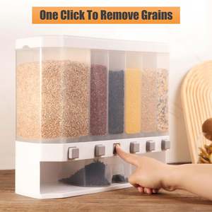 1pcs Lot de variétés Stockage facile Séparation des céréales alimentaires Séparation des céréales Plastique en vrac Stockage hermétique - Product Image 5