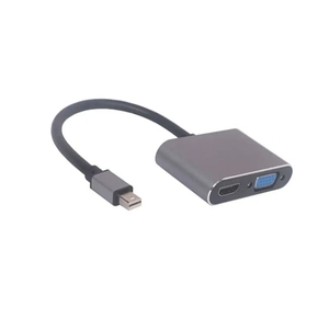 Adaptateur <span class=keywords><strong>Displayport</strong></span> DP vers HD MI + <span class=keywords><strong>VGA</strong></span> 4 k mâle vers femelle câble convertisseur fil de bureau moniteur d'ordinateur portable projecteur HDTV - Product Image 4