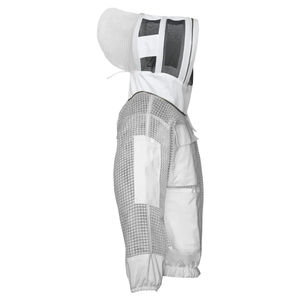 Breathable <b>Heavy</b> <b>Duty</b> Bee Jacket 3-Layer Breeze Mesh Ventilated Beekeeping Jacket with Hooded Hat-Veil Beekeeper Suit - Product Image 6