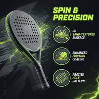 Raquette de padel Nano Carbon Matrix Zero Vibration Core Smart Balance Zone Precision Rebound Technology Series Premium