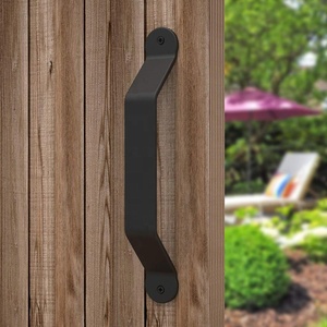 <span class=keywords><strong>Grossiste</strong></span> RHETECH Poignée de porte rustique pour portes de grange Hangars de garages Portes <span class=keywords><strong>en</strong></span> acier avec bords lisses Poignée de porte de grange classique - Product Image 6