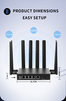Router industri 5g dual band gigabit kualitas tinggi modul RM520N-GL wifi6 router 5g lte dengan slot sim