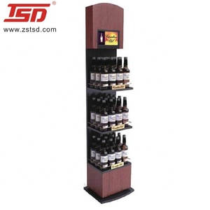 Exhibidores de Botellas de Licor de Whisky de Madera Personalizados, Decoración para Tiendas de Licores - Product Image 2