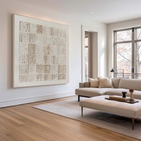 Tableau mural original en acrylique Wabi-Sabi texturé 3D, peint à la main par un artiste, nature morte, décoration minimaliste pour la maison et l'hôtel, ambiance sereine