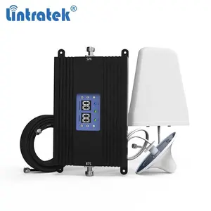 Lintratek Complete Set NEW Dual Band 850/1900 433mhz Repeater 2グラム3グラムAmplifier Strong Intelligent Network Signal BoosterとALC/MGC