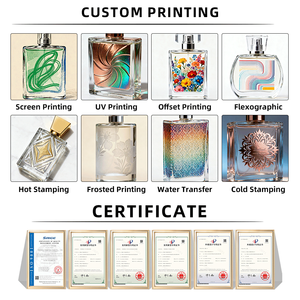 Sang Trọng Vuông Rõ Ràng Nước Hoa Chai Thủy Tinh Rỗng Sương Sương Atomizer Xách Tay Refillable Phun Mỹ Phẩm Du Lịch Bao Bì Chai - Product Image 5