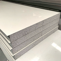 Panneau sandwich en laine de roche pour bâtiments industriels avec système de protection ignifuge pour murs et toitures