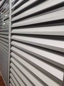 Profilés d'extrusion en aluminium pour persiennes/lames de volets, fenêtres extérieures modernes, pare-soleil horizontal, ventilation - Product Image 4