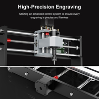 Machine de gravure CNC TWOTREES Diy Mini 3018 T8 pour la conception de portes en bois, taille de travail 300*180mm